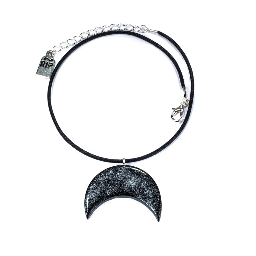 Gothic Halskette Black Moon Stardust - Produktbild 2