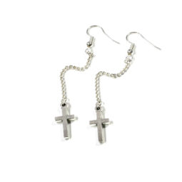 Gothic cross earrings earrings Preacher - product picture