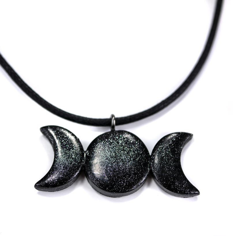 Gothic Halskette Triple Moon Stardust - Produktbild 2