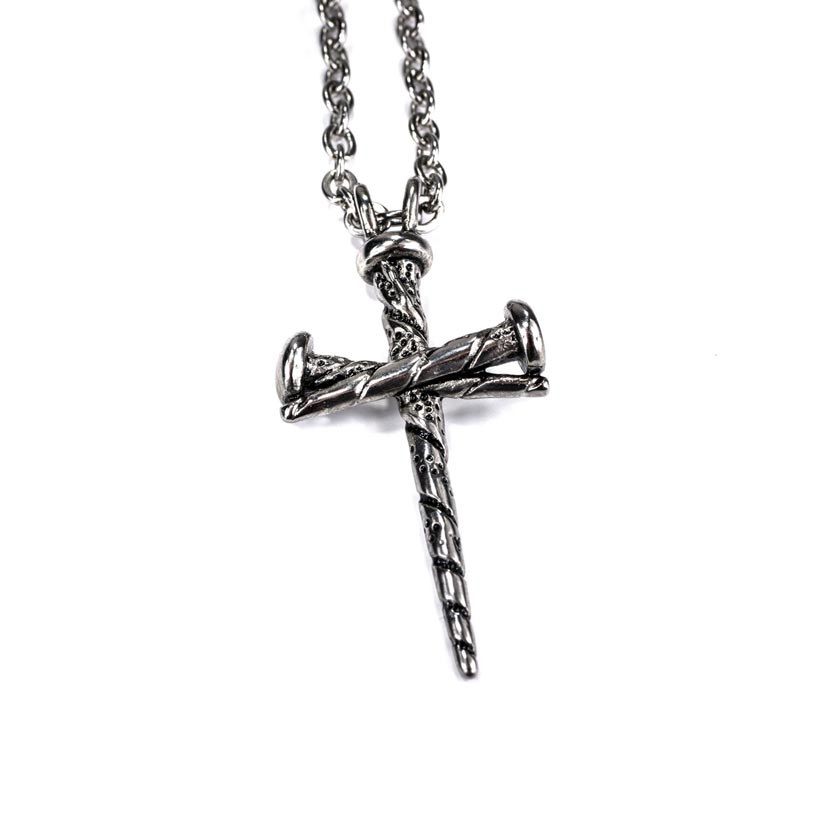 Gothic Kreuz Halskette Fearless - Zoom